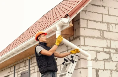 Pose et remplacement de gouttières à Comps